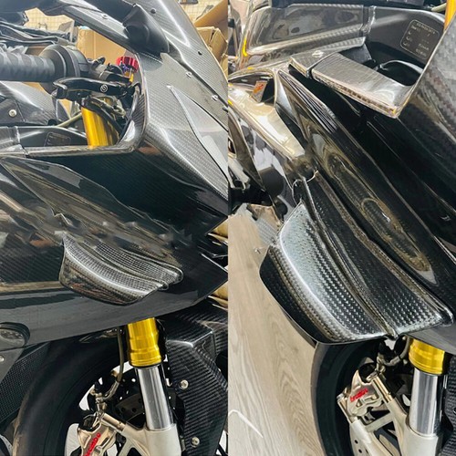 For BMW S1000R 14-20 Dry Carbon Fiber Reduced Wind Resistance Wing Replace Trim - Picture 3 of 7