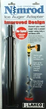 Nimrod Ice Auger Adapter, Converts Hand Auger to Power Auger, Made in USA #TON11