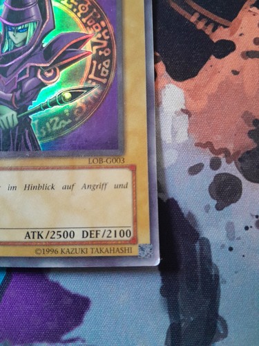 Dunkler Magier LOB-G003 Dark Magician Yu-Gi-Oh TCG Legend Of Blue Eyes - Picture 5 of 10