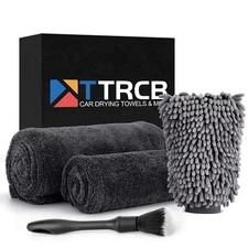 2Pack 1300 GSM Microfiber Car Drying Towel,Double Twisted-Loop Microfiber Towels