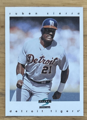 1997 Score Pinnacle Ruben Sierra Baseball Card #143 Tigers OF VG O/C