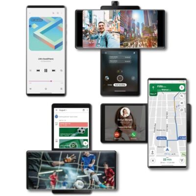 LG Wing 5G LM-F100TM F100VM F100N 128GB+8GB 64MP Unlocked