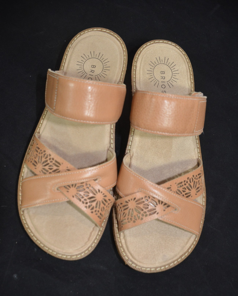 Brioso $120 Size 8.5 Almond Brown Women's Leather Jemm Slip On
