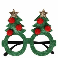 Wholesale Christmas tree glasses Frameless Spectacles Party Fancy Dress Adult
