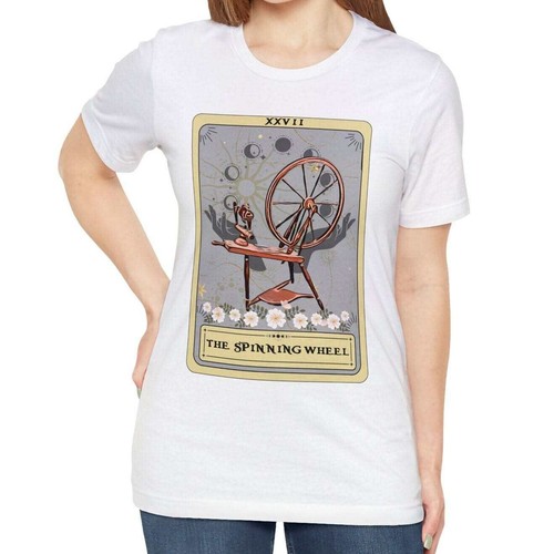 Camisa de cartas del tarot The Spinning Wheel, amante del hilo - Imagen 4 de 18