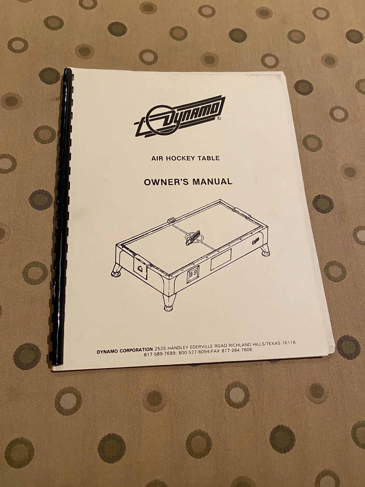 Dynamo Air Hockey Table Game Owner's Manual eBay