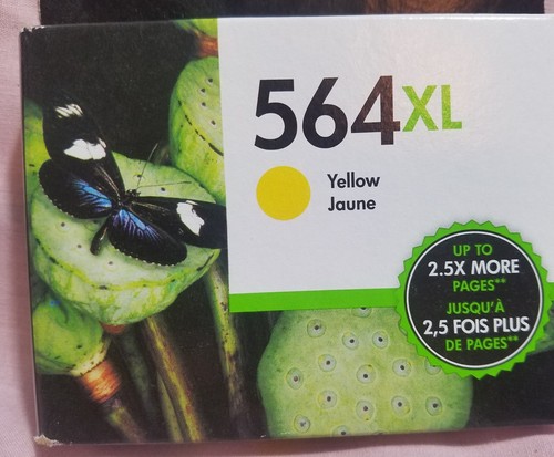 2 HP 564 Unopened ink Cartridge Magenta Yellow Exp 2016-2017 B27 - Picture 5 of 8