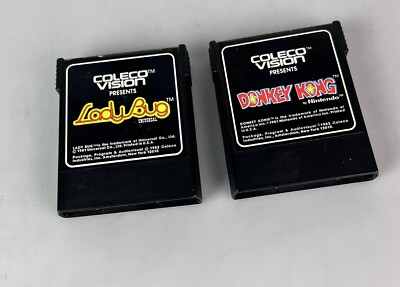 Nintendo Coleco Vision Games  Lot of 2 Donkey Kong and Lady Bug