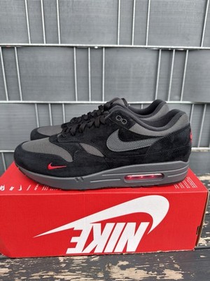 Nike Air Max 1 Schwarz Leder US 12,5 Gr. 47