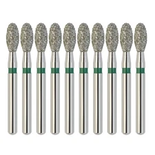 10pc/pk Egg Football Dental Diamond Burs FG 379-023C Coarse Grit High Speed Bur