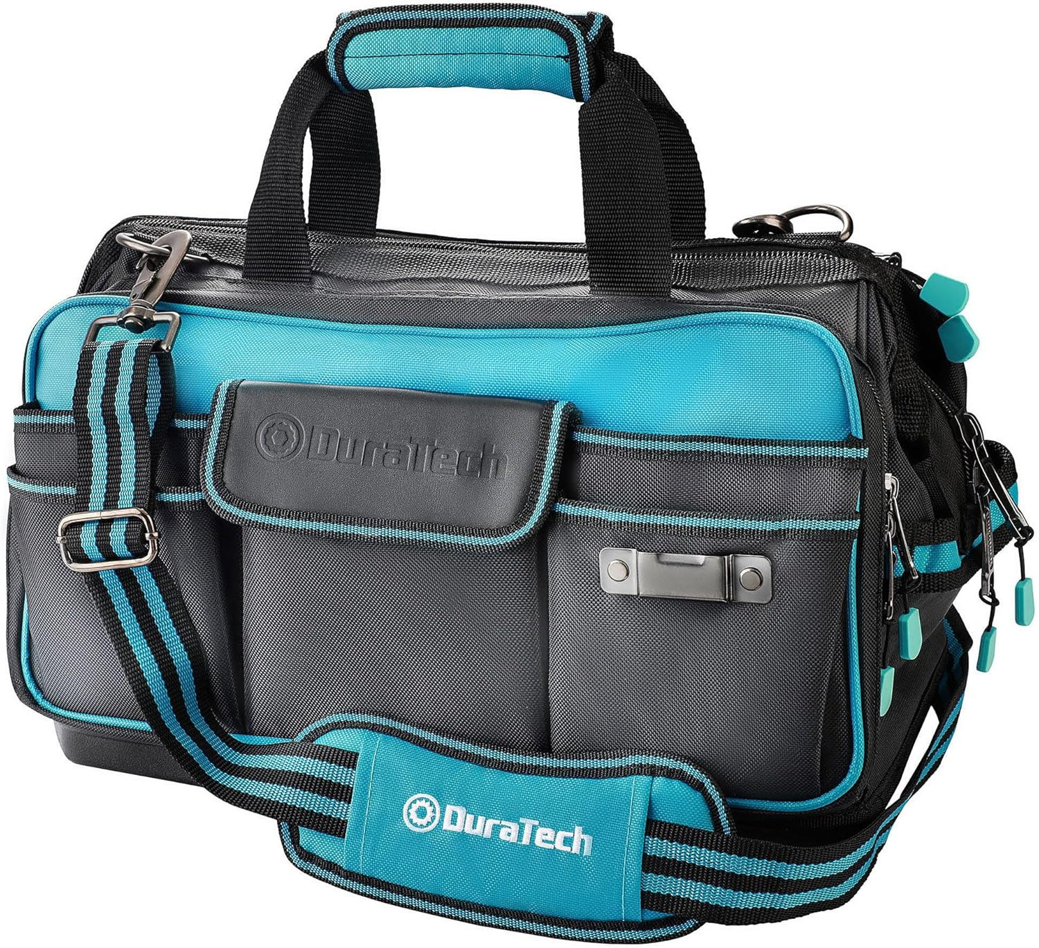 Borsa Porta Attrezzi a Bocca Larga 43Cm, Borsa Porta Utensili Da Lavoro Con 32 T