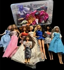 Lot Of 8 Vintage Barbie Dolls And Accessories 70s 80s 90s As Is