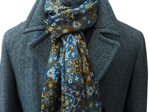 Vintage Hepworth British M/40 DB Peacoat Blue-Grey Herringbone Wool - Picture 4 of 8