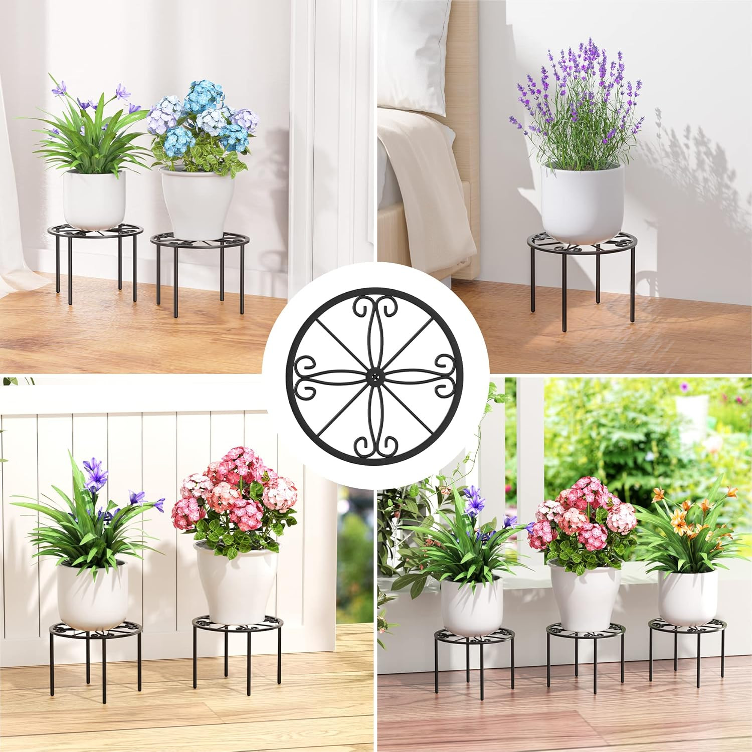 Plant Stand 1 PCS-10.2 in Flower Pot Stand Plant Rack for Indoor and Outdoor Cou