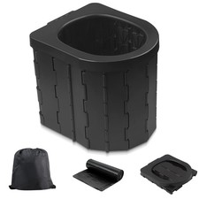 Portable Camping Toilet Travel Commode Bucket