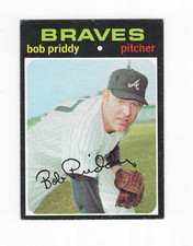 1971 TOPPS BOB PRIDDY #147 ATLANTA BRAVES