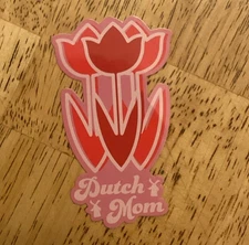Dutch Bros Dutch Mom Tulips Sticker
