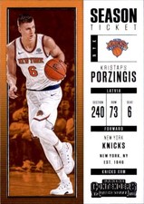 Kristaps Porzingis 2017-18 Panini Contenders Card #14