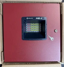 Fire-Lite MS-4 Fire Alarm Control Panel. Pre- Owed. TESTED. WORKS.