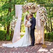 Wedding Arch Backdrop Metal Stand Square Flower Rack Frame Garden Party Decor
