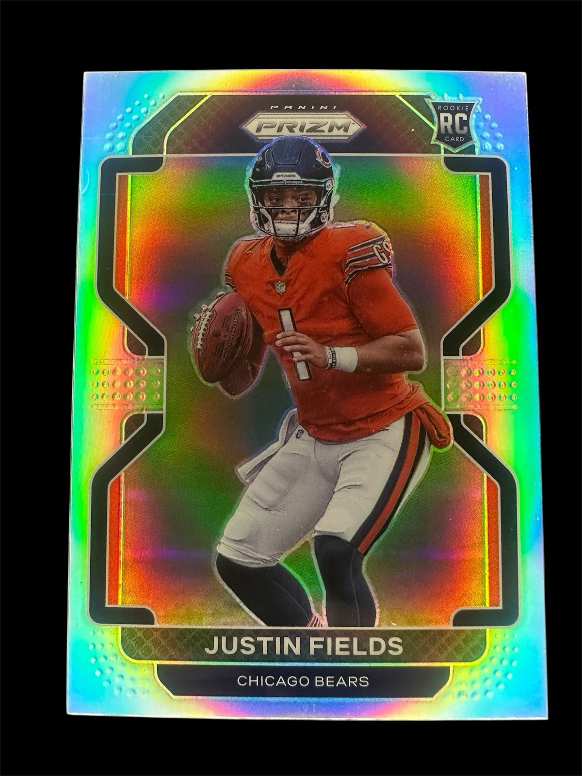 2021 Panini Prizm - Rookie Variation Justin Fields #V-334 Silver Prizm (RC)