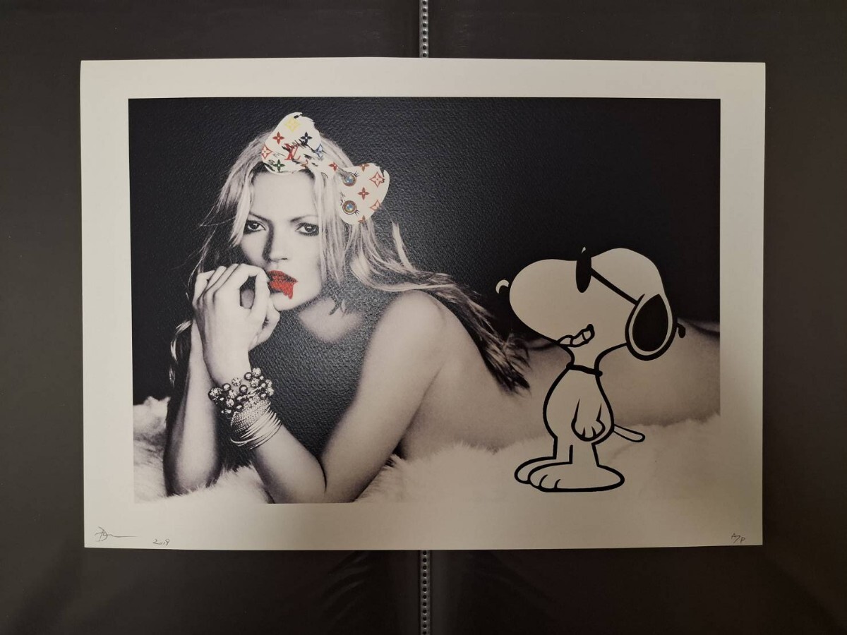 Death NYC Limited Art Poster Kate Moss Snoopy Fashion
