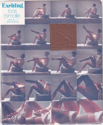 Exciting Nylon Strümpfe Bimaille 2 Farben 2 Größen. Französische Vintage Strümpfe.