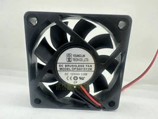 1 PCS  YOUNG LIN  Fan  DFS601512M DC12V 1.6W 60*15MM 6015 6CM 2 wire cooling fan