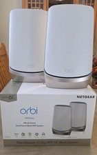 Netgear Orbi Quad-band WiFi 6E Mesh System 960 Series RBRE960B ROUTER RBSE960B