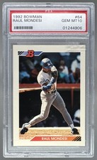 1992 Bowman #64 Raul Mondesi RC Rookie PSA 10 01244906