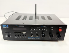 Pyle PFA600BU 300W Bluetooth Stereo PA Amplifier USB SD FM Radio No Remote