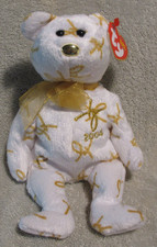 TY Beanie Baby - 2004 SIGNATURE BEAR 8.5 inch MWMT Free Shippng