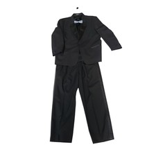 VTG Lord West Black Tuxedo Jacket 51x32 Pants 28.5" w 2" hem Bow Tie 3 Pc 48R