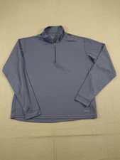 Patagonia Capilene Shirt Women M Lavender 1/4 Zip Mock Neck Cool Performance USA