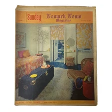 Sunday Newark News Magazine September 15, 1963 Home Decor Trends No Label