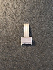 Faltschliesse 18mm Junghans, für Lederband, Edelstahl, Titanoptik, gebr.