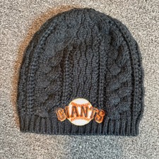 san francisco giants fan favorite womens black beanie hat