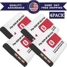 4-Pack NP-BG1/FG1 Battery For Sony CyberShot DSC-W30 W35 W50 W55 W70 W80 WX1 New