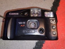 Canon Sure Shot Owl Date 35mm Point Shoot Film Camera Tested Works