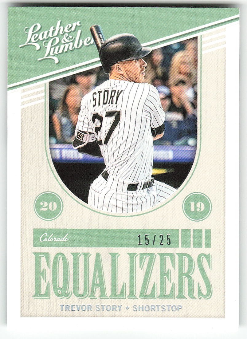 2019 Panini Leather & Lumber #EQ-20 Trevor Story BASEBALL Colorado Rockies