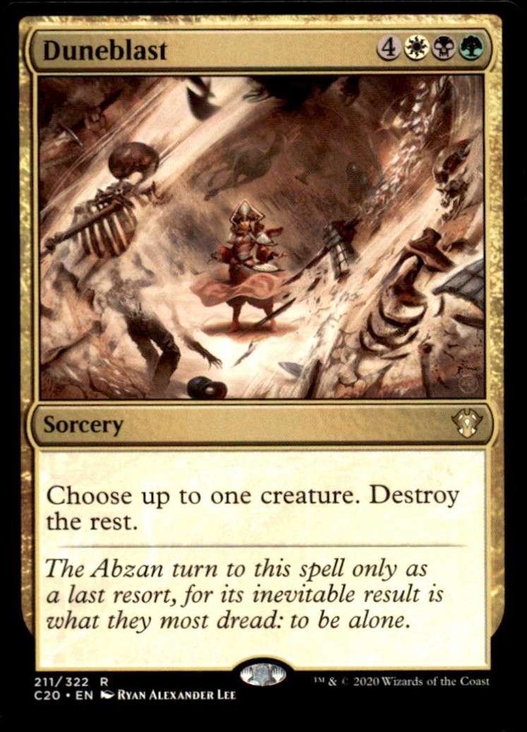 Duneblast 211 - Commander 2020 Rare - NM