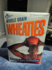 Michael Jordan Unopened WHEATIES Silver Cereal Box Collectors Edition 1993