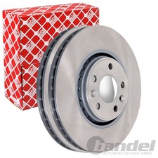 2X FEBI BREMSSCHEIBEN Ø320mm VORNE PASSEND FÜR RENAULT CLIO ESPACE GRAND LAGUNA