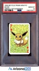 Pokemon 1999 Eevee 7 Diamonds Bicycle Pokemon Mini Playing Cards GEM MINT PSA 10