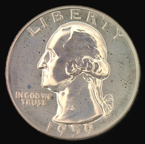 1959 GEM PROOF 90% SILVER WASHINGTON QUARTER