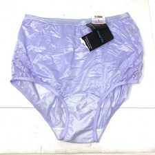 VTG Vanity Fair Nylon Classic High Waisted Brief Panties Lilac Purple Sz 6 NEW