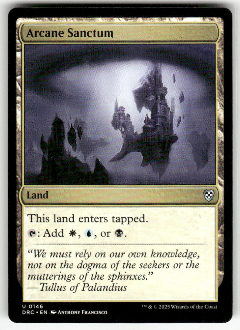 ARCANE SANCTUM #146 MTG COMMANDER: AETHERDRIFT UNCOMMON