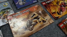 Lego Technic Instruction LOT - 8513, 8510, 8501, 8509, 8520, 8514, 8022 - USED