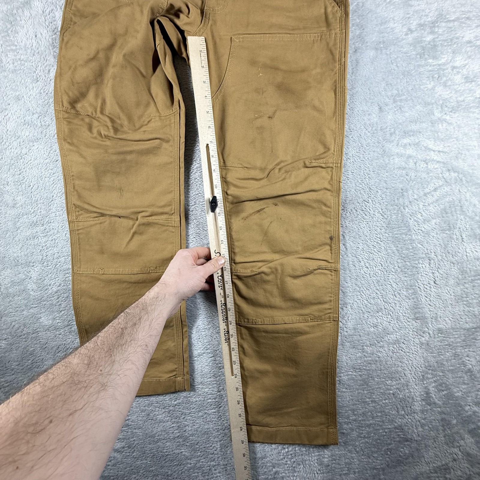 Carhartt Pants Mens 30x30 Brown Rugged Flex Relaxed Fit Canvas Double Knee Work thumbnail 10