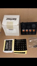 4 Gang Orange Led Rocker Switch Panel Waterproof Car Marine Boat Usb12v 4 Gang Orange Led Rocker Switch Panel Waterproof Car Marine Boat Usb12v